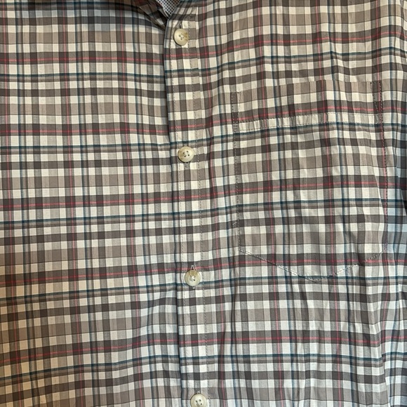 Exofficio men’s white and tan short sleeve button down shirt size medium - Picture 3 of 9